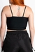 Cropped reto com alça preto feminino estilo blogueira tumblr na internet