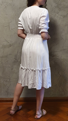 Vestido Branco Midi - loja online