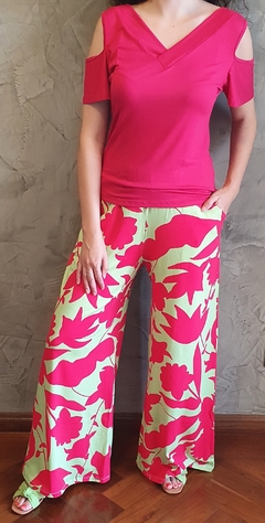 Pantalona Kika Floral Pink/Lima