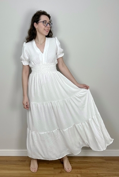 Vestido Pipoca Branco