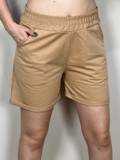 Shorts Moletinho Caramelo