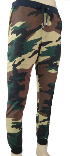 Calça Moletom Masculina Camuflado Marrom na internet