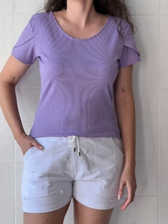 Blusa Canelada Lilás - comprar online