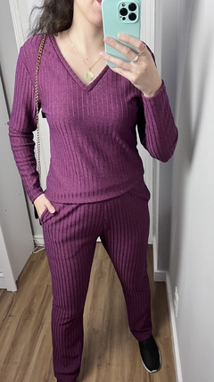 Conjunto Lãzinha Trançado Roxo - loja online