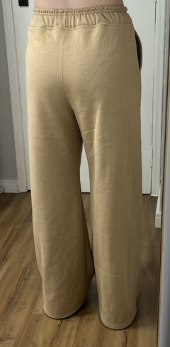 Calça Wide Leg Moletom Camel - Dryas