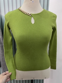 Blusa Tricot Kelem Verde - comprar online