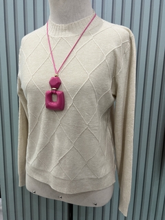 Blusa Tricot Rosangela Areia - comprar online