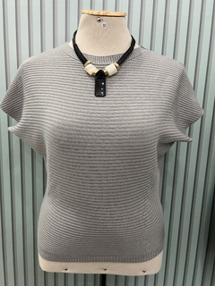 Blusa Tricot Denise Cinza