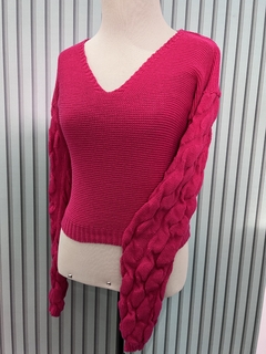 Tricot Pompom Pink