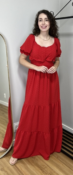 Vestido Estela Vermelho - comprar online