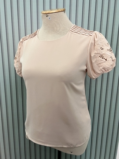 Blusa Fiore Vazada Creme