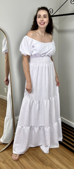 Vestido Estela Branco - comprar online