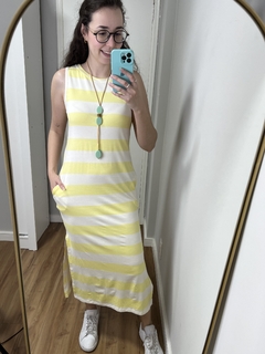 Vestido Regata Brisa Amarelo