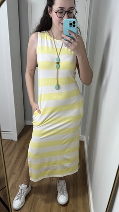 Vestido Regata Brisa Amarelo - comprar online