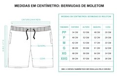 Bermuda Moletom Floral Branca - loja online