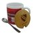 13750 - Mug ceramica Independiente c/ tapa madera y cuchara