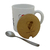 13720 - Mug ceramica River c/ tapa madera y cuchar - comprar online