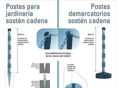 Postes Demarcatorios C/lanza Para Señalizar O Delimitar