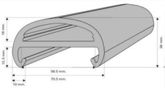 Antichoque con agarre 70,5x38 mm (x metro)