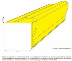 A angulo 70x70 mm (x metro) Protector de columnas y bordes a 45 grados - comprar online