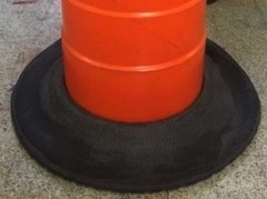 Base de goma para tambor de 7-8 kilos (talon de cubierta Nro.20 usada)