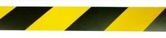 Cinta cebrada de vinilo autoadhesivo reflectivo amarillo y negro opaco de 5x100 cm (2 colores)