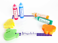 crayones para el agua ARRUGADEDOS - Chapó Loló juguetería didáctica  