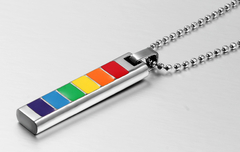 Colar Orgulho LGBT Arco Iris Em Aço Cirúrgico  ( cod. PPN-004) - comprar online