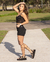 Dua Lipa Cuero Crocco Negro