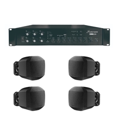 Sistema de música funcional con amplificador + 4 parlantes - comprar online