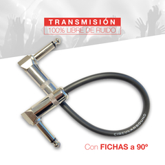 Cable interpedal para instrumento (bajo, guitarra) de 28 cm y jack 90º - comprar online