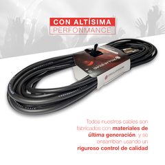 Cable interpedal para instrumento (bajo, guitarra) de 28 cm y jack 90º - circularsound