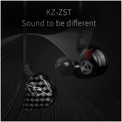 Auriculares In Ear Kz Zst Black - circularsound