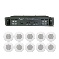 Sistema de Música Funcional 10 Parlantes JBL + Amplificador 4 canales