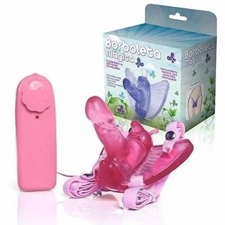 Borboleta Mágica - Butterfly Estimulador Feminino com Pênis Rosa