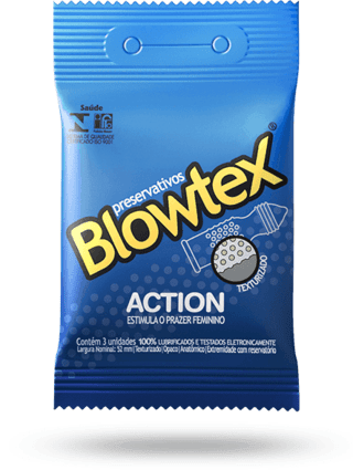 Preservativo / Camisinha Blowtex Action - 3 Unid.