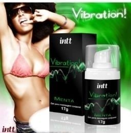 Vibration! Gel Eletrizante Estimulante Vibrante Comestível Menta INTT TOP