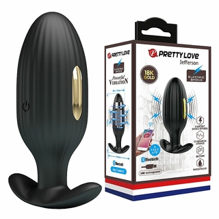 Plug Anal Com Vibro e Controle Por Aplicativo - JEFFERSON - Pretty Love - APP - 6236