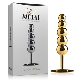 Plug Anal Lust Metal - Plug Punch Metal GOLD (DOURADO) - LM025