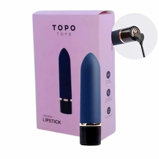 Vibrador Bullet Luxe Recarregável, Potente e Com 10 Vibrações - SILICONE CIRÚRGICO - LIPSTICK