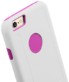 Capa Double Layer PRO Branco e Rosa iPhone PLUS 6 6S - loja online