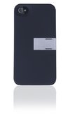 Capa Suporte IPhone 4 4S (2 em 1) - Preto e Prata - BO324 - comprar online