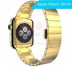Pulseira de Aço com Elos Dourado Apple Watch 42mm / 44mm - Info Recife PE