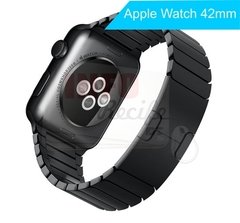 Pulseira de Aço com Elos Preta Apple Watch 42mm na internet