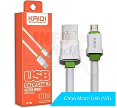 Cabo de dados Micro USB (V8) Kaidi 1M - KD305
