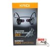Fone de Ouvido Bluetooth Sports Kaidi Vermelho - KD903