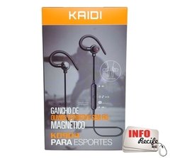 Fone de Ouvido Bluetooth Sports Kaidi Preto - KD904
