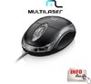 Mouse Multilaser Classic com Fio Preto USB - MO007