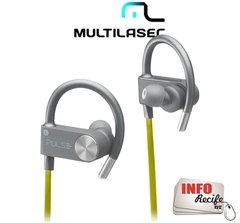 Fone de Ouvido Pulse Earhook Bluetooth Amarelo - PH252A - Info Recife PE