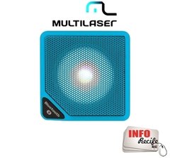 Caixa de Som Cubo Speaker 3W Azul Multilaser - SP305A